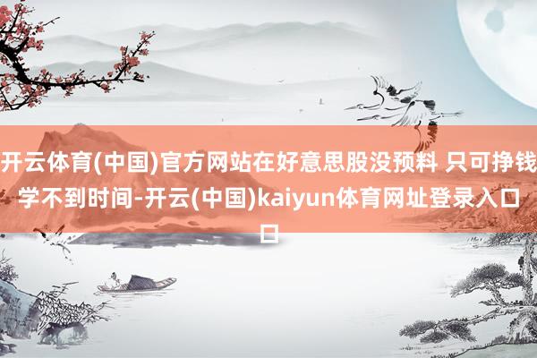 开云体育(中国)官方网站在好意思股没预料 只可挣钱学不到时间-开云(中国)kaiyun体育网址登录入口