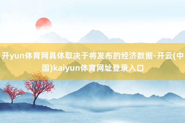 开yun体育网具体取决于将发布的经济数据-开云(中国)kaiyun体育网址登录入口